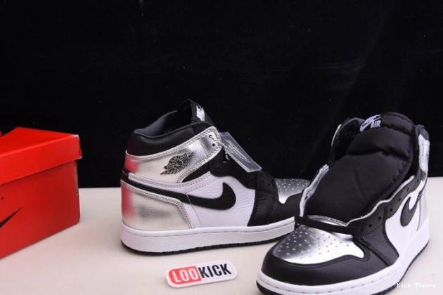 Kicktheory OG SILVER AIR JORDAN TOE 1 HIGH WMNS CD0461-001 0707